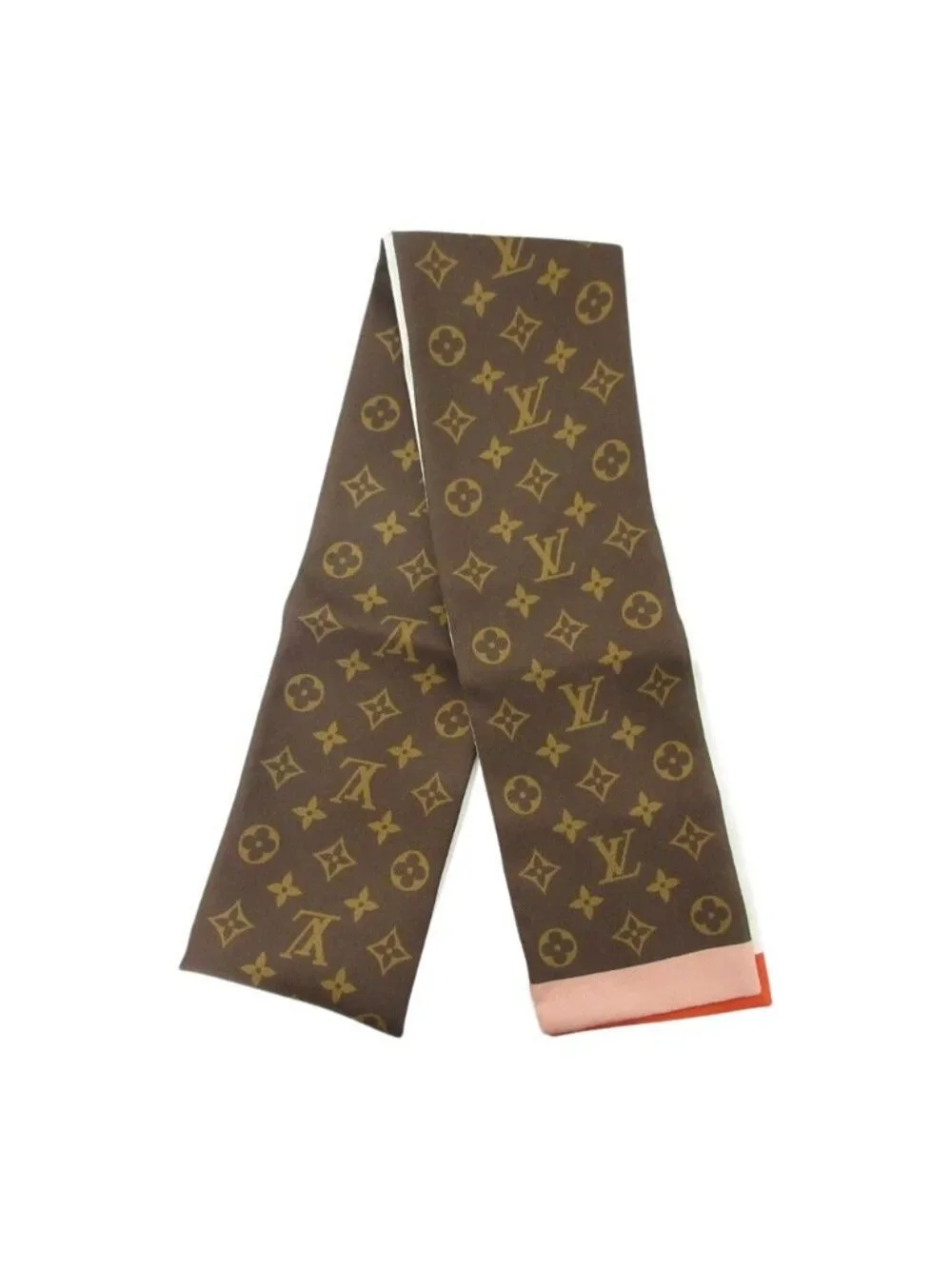 Louis Vuitton Bandeau Animogram Leopard Scarf Pink Brown